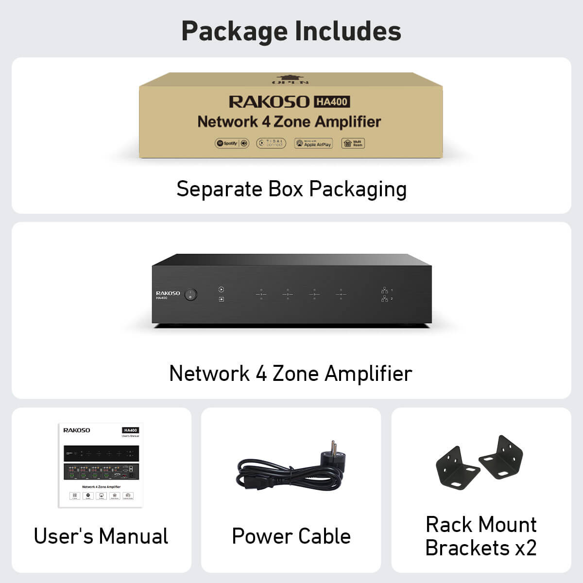 network 4 zone amplifier