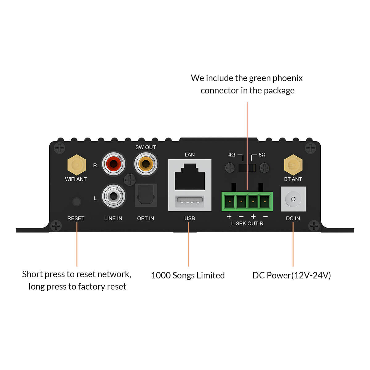 wireless audio amplifier