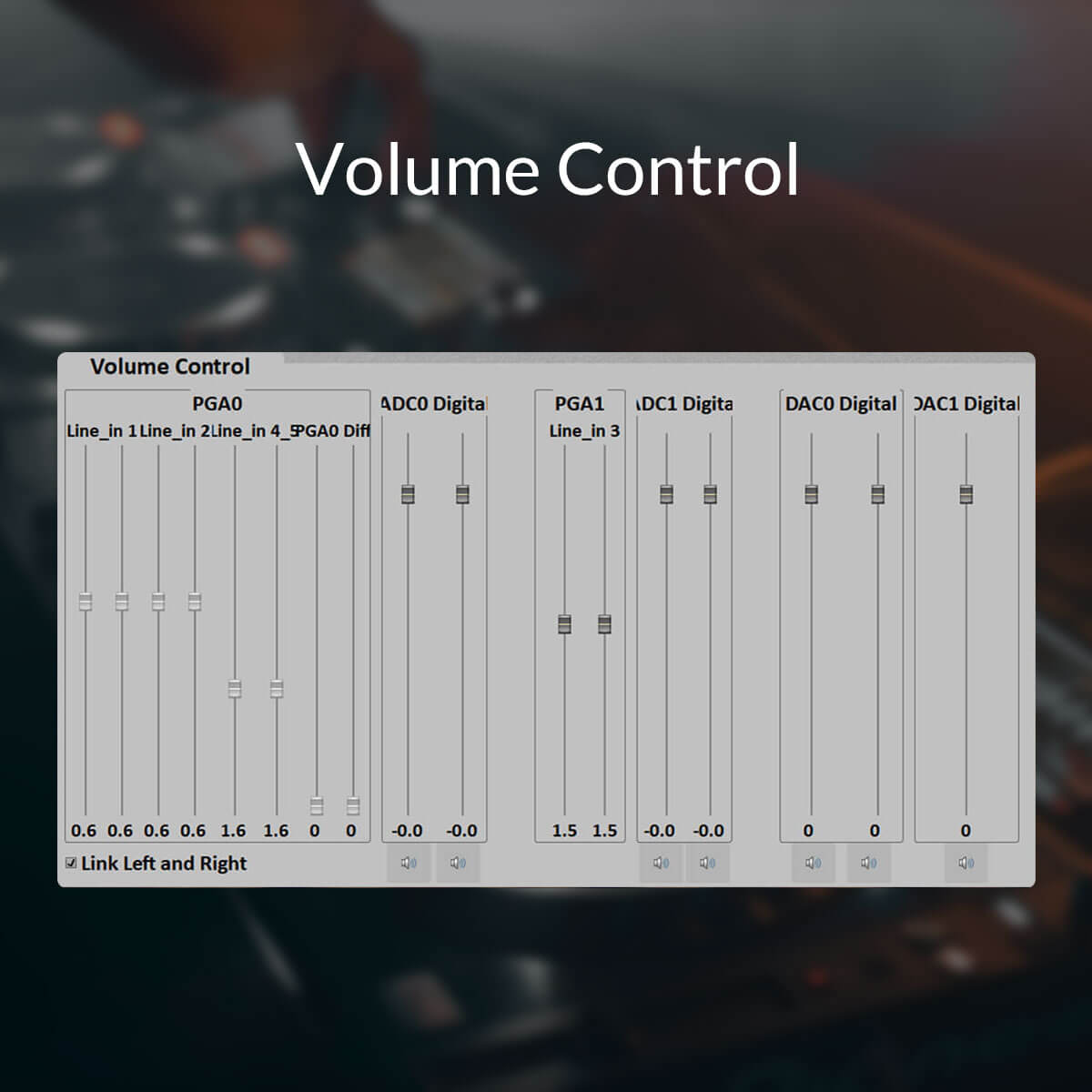 dsp volume control