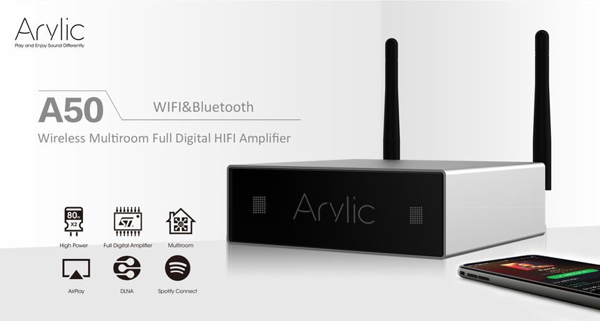 Arylic A50 Wireless Amplifier Firmware Updated to the Latest Version