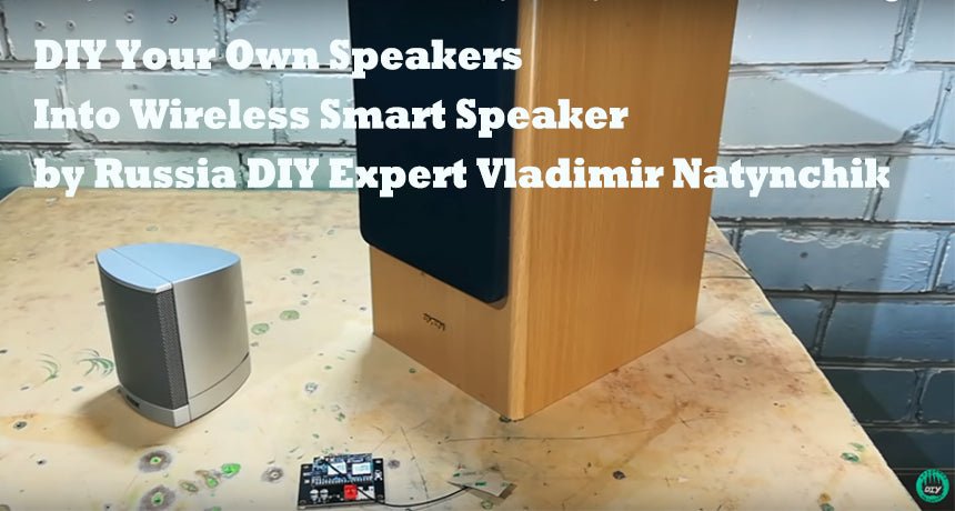 DIY Your Own Speakers into Wireless Smart Speaker by Vladimir Natynchik