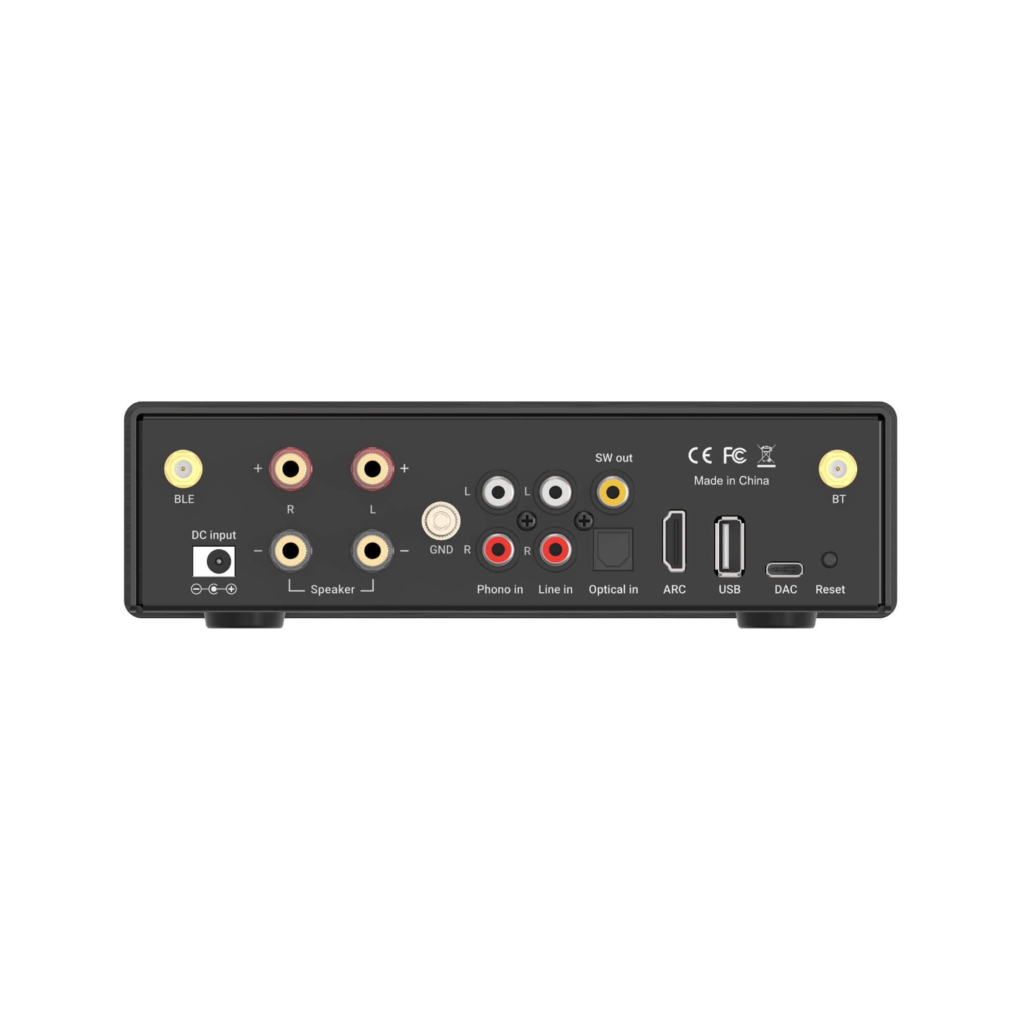 Arylic B50 Wireless Stereo Amplifier 本体 Arylic® B50 Bluetooth Stereo Amplifier With Audio Transmitter