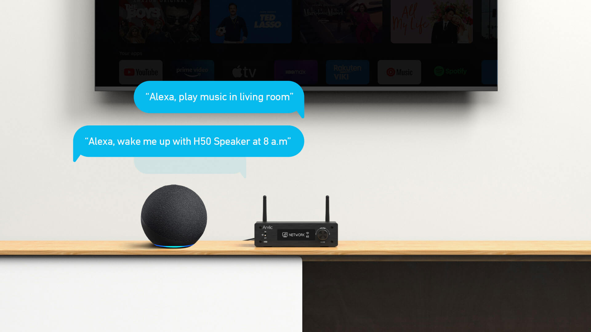 Alexa Amp ile çalışır