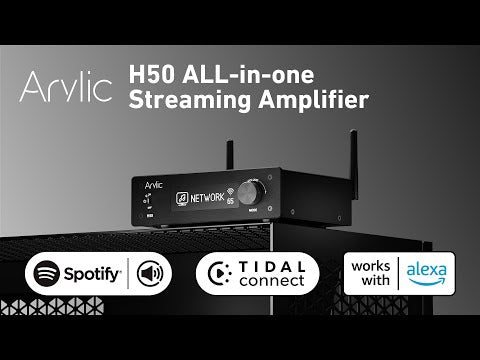 Arylic® H50 Wireless Amplifier With AirPlay 2 & Works with Alexa