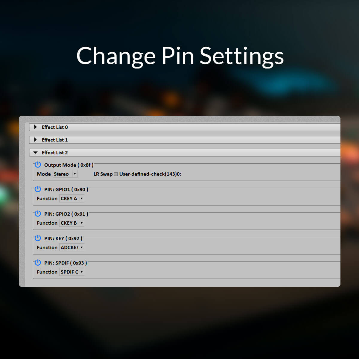 pin configuration
