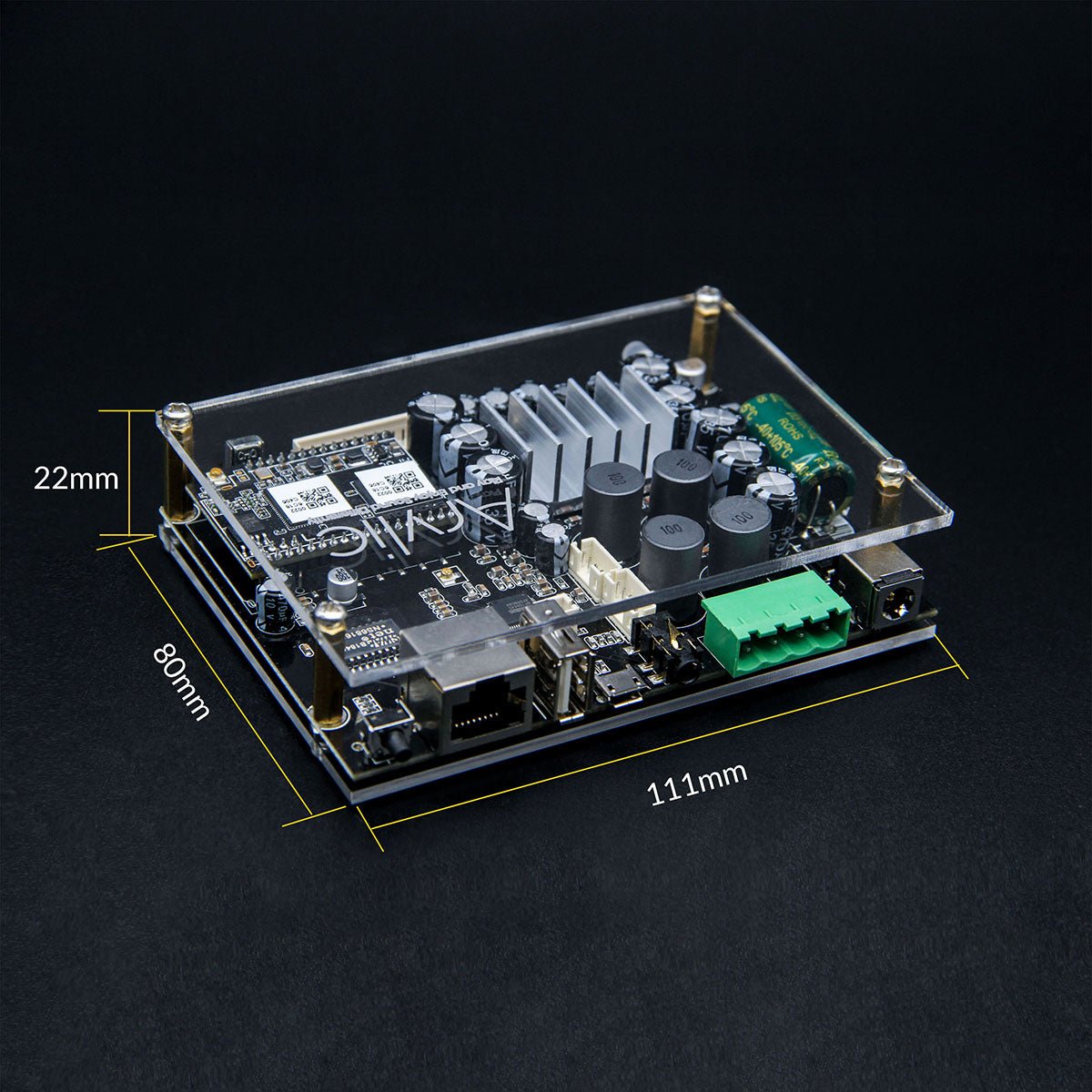 case for audio amplifier board